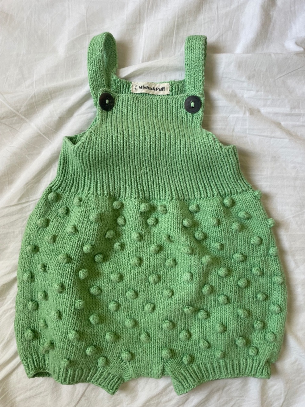 Misha & Puff Mint Popcorn Romper Unisex